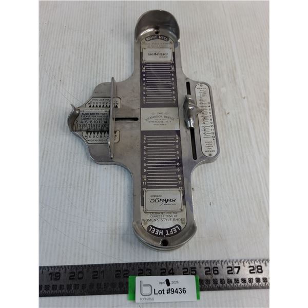Vintage Brannock Device Foot-Sizer for Women
