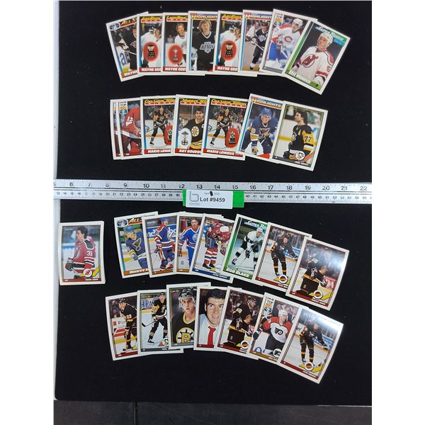 O-Pee-Chee Hockey Cards-Wayne Gretzky, Mark Messier, Jari Kurri-Cannot Guarantee Authenticity