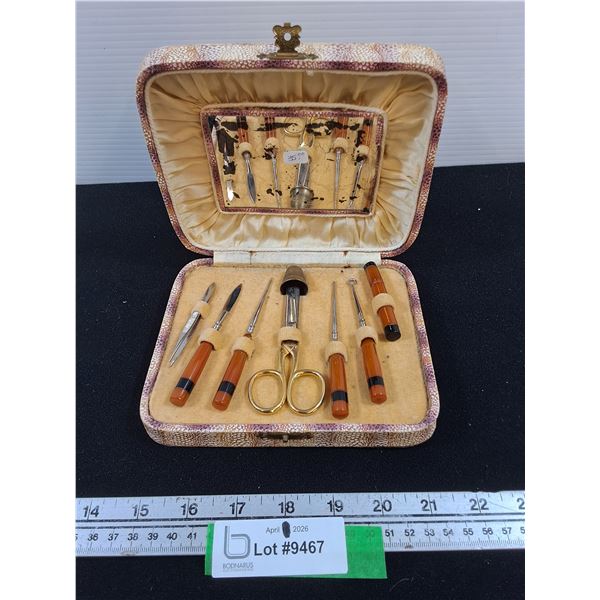 Vintage Dressing/Repair Kit in Case