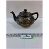 Image 1 : Black with Gold Earthenware Teapot