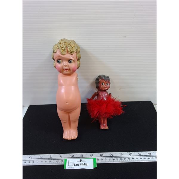 Celluloid Kewpie Dolls, as is, not complete