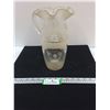 Image 3 : Glass Pitcher with Raised Enamel Design and Gold Gilding-11" tall