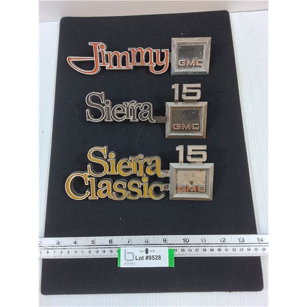 GMC Jimmy, Sierra, Sierra Classic Emblems-7.5-9" long