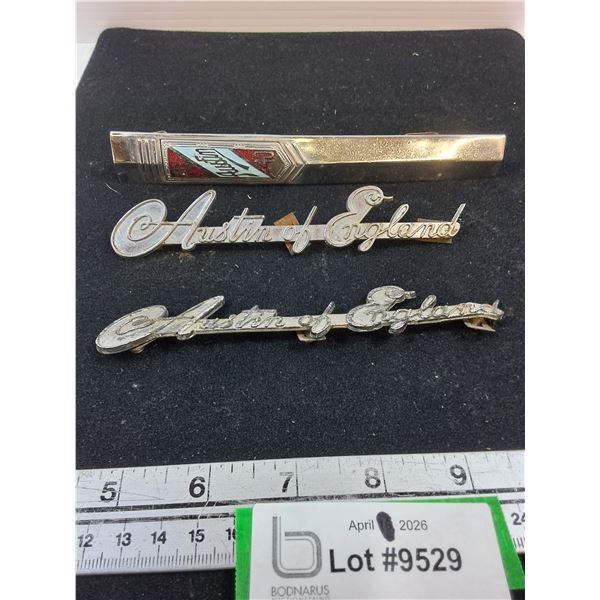 (2) Austin of England, (1) Austin 40 Emblems-longest 7.5"