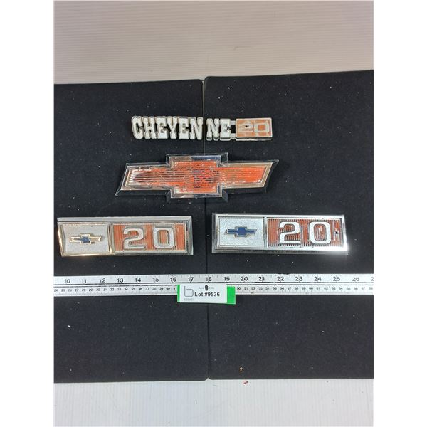 Chevy Cheyenne Emblems, Bowtie-longest 10"