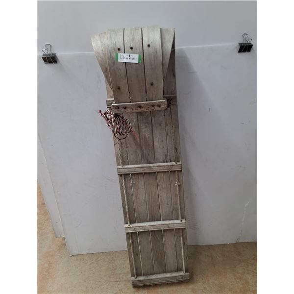 #Wooden Torpedo Toboggan-48" long-Cannot Ship
