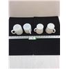 Image 3 : (1) Glasbake, (1) Federal, (2) Unmarked Milk Glass Mugs