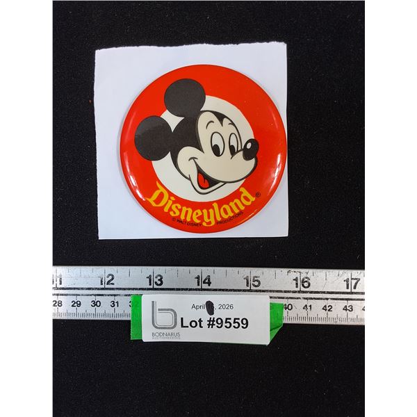 Disneyland Mickey Mouse Pinback Button