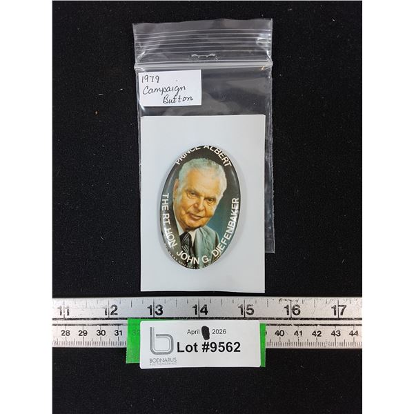 John G Diefenbaker Pinback Button