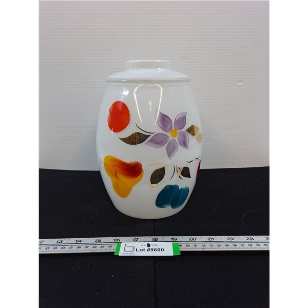 White Bartlett Collins Cookie Jar-10" tall