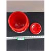 Image 3 : Red Bartlett Collins Cookie Jar 10" tall