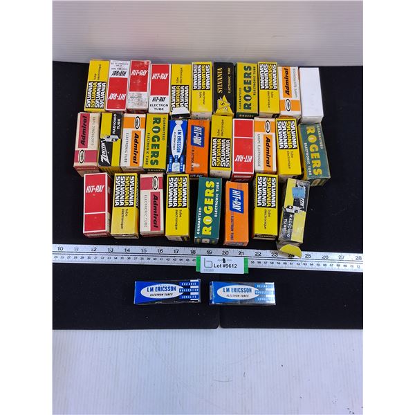 Various Radio Tubes in Boxes-unknown condition, all LM Ericsson boxes empty