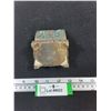Image 3 : Queen Ann Style Silver-Plated Teal Trinket Box