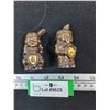 Image 1 : (2) Metal Souvenir Manitoba Native American Shakers