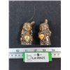 Image 2 : (2) Metal Souvenir Manitoba Native American Shakers