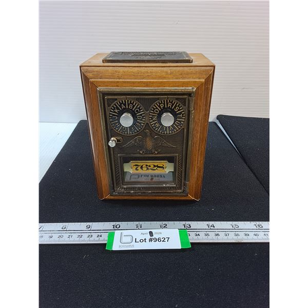 Postal Box Coin Bank - combination unknown