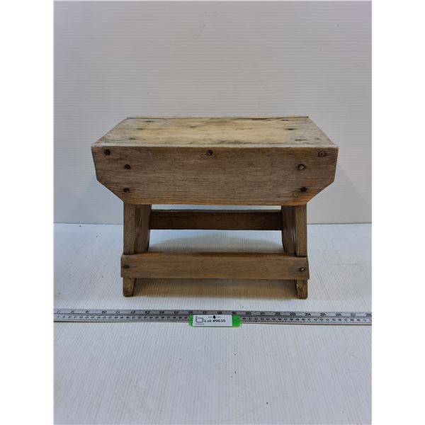 Wooden Milk/Step Stool 14.5x9x11.5"