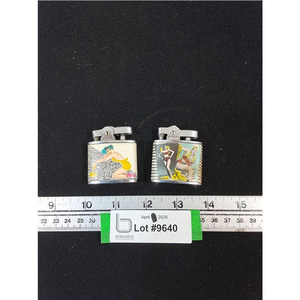 Penguins and Champion Pin-Up Girl Lighters