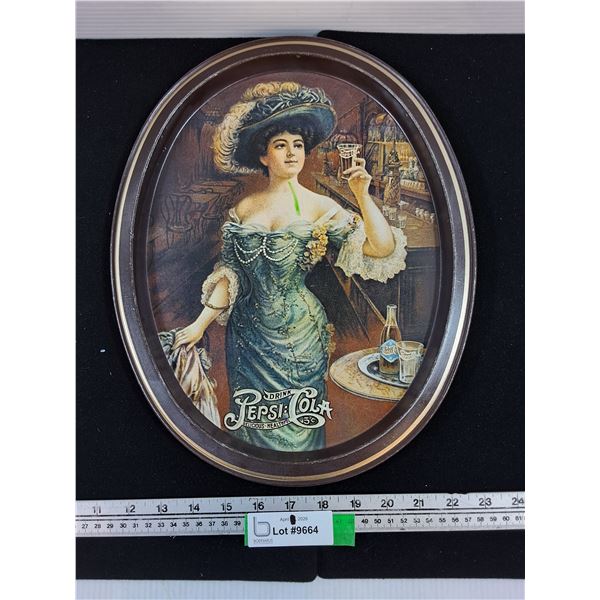 Tin Pepsi-Cola Serving Platter 11.5x14.5"