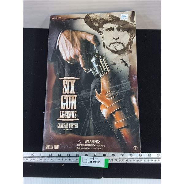 Six Gun Legends General Custer 12" Figure In Box