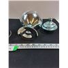 Image 4 : Plated Carafe Holder and Glass Candy Container