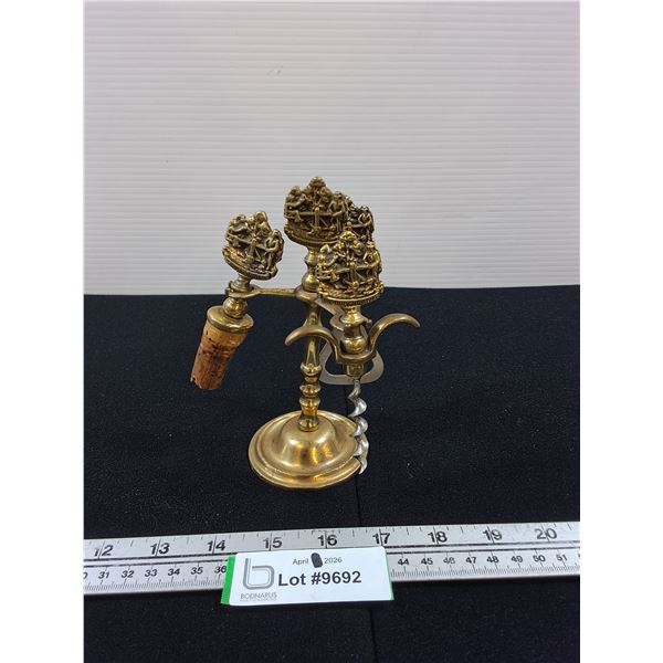 Brass Bar Set on Stand