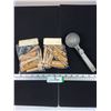 Image 1 : Wooden Clothes Pins, Aluminum Ice Cream Scoop