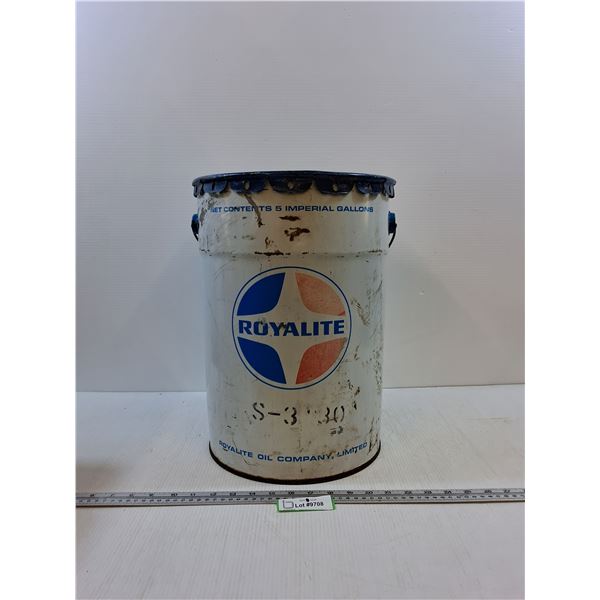 # Metal Royalite 5 gal. pail with lid- CANNOT SHIP