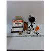 Image 5 : Wolf Bros Cigar Box, Jointite Bottle Caps in Box, Desk Clock, Misc