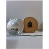 Image 2 : Texaco Sign and Battery Operated License Plate Clock 11-12" dia