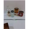 Image 1 : Oil Lamp, Mark Ten, Briar, Prince Albert  Tins, Mason Jar - PICK UP