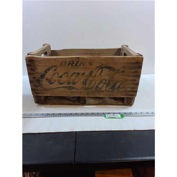 Coca-Cola Crate with Various Beer Bottles-19x12x10" crate dimensions- PICK UP