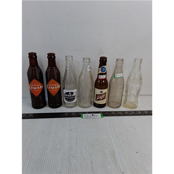 (7) Vintage Pop & Beer Bottles