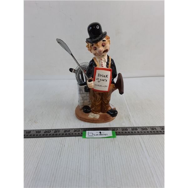 Porcelain Clown Bar Tools Holder w/Tools