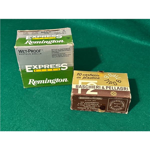 12 ga Remington and Baschieri & Pellagri Shotshells