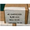 Image 2 : 5.56mm 55gr Factory Ammunition -  5 boxes of 40