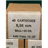 Image 2 : 5.56mm 55gr Factory Ammunition -  5 boxes of 40
