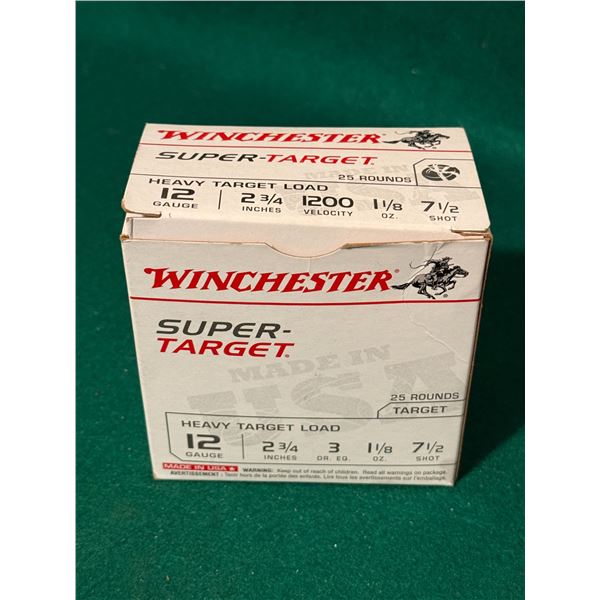 12 Ga 2-3/4" Winchester Super Target Heavy Load Shotshells