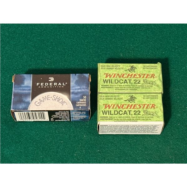 .22 Cal Federal and Winchester Wildcat Ammunition