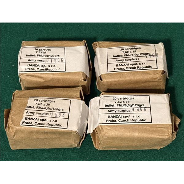 7.62 x 39 FMJ/8 Ammunition