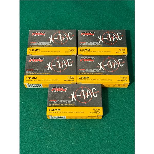 5.56mm 55 Gr. X-Tac Factory Centrefire Cartridges