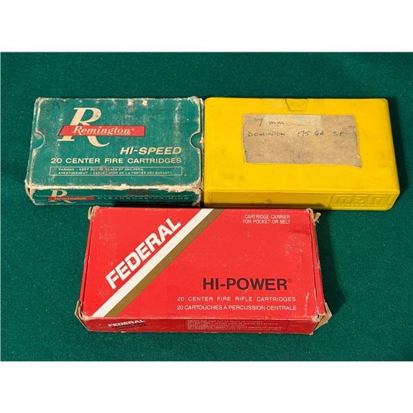 7mm REM Reloaded Ammunition Lot