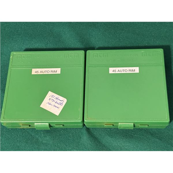 45 Auto RIM Ammo in Cases