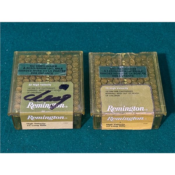 22 Long Rifle High Velocity Remington Cartridges (new)