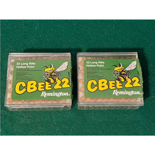 22 Long Rifle Hollow Point Remington Rimfire Cartridges
