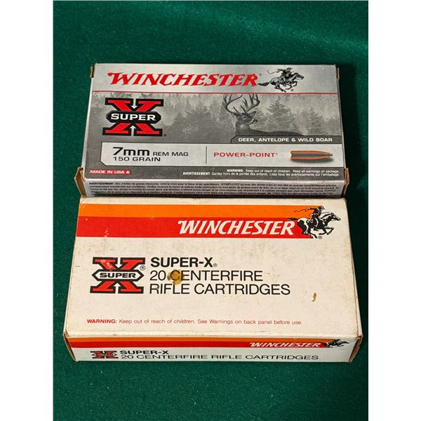 7mm REM MAG 150gr Winchester Factory Ammo