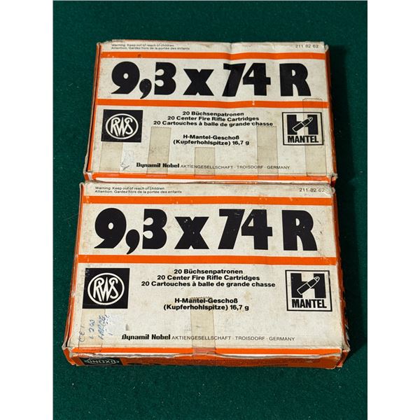 9.3 x 74 R Factory RWS Ammunition