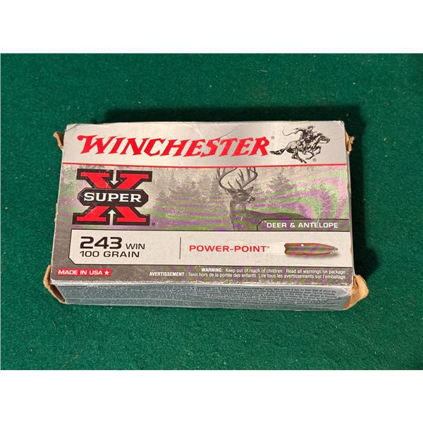 243 WIN Winchester Super X Factory Ammunition