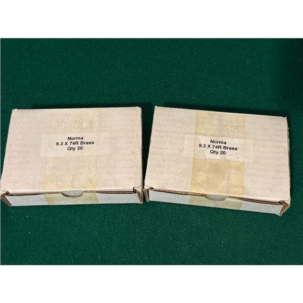 9.3 x 74 R Norma Brass Casings