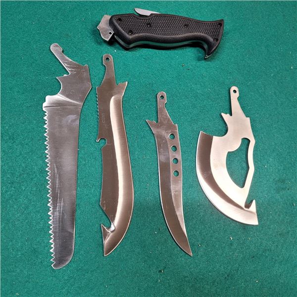 4 Interchangeable Blades Knife